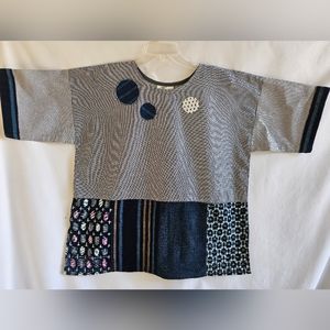 Nui Mono is top sewn in unique Asian print fabrics.